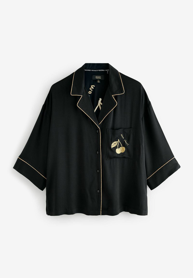 Rockett St George SET - Nachtwäsche Set - black and gold cherries ...