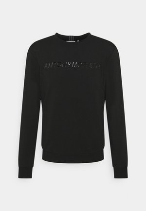 SLIM FIT WITH SHINING - Jumper - black
