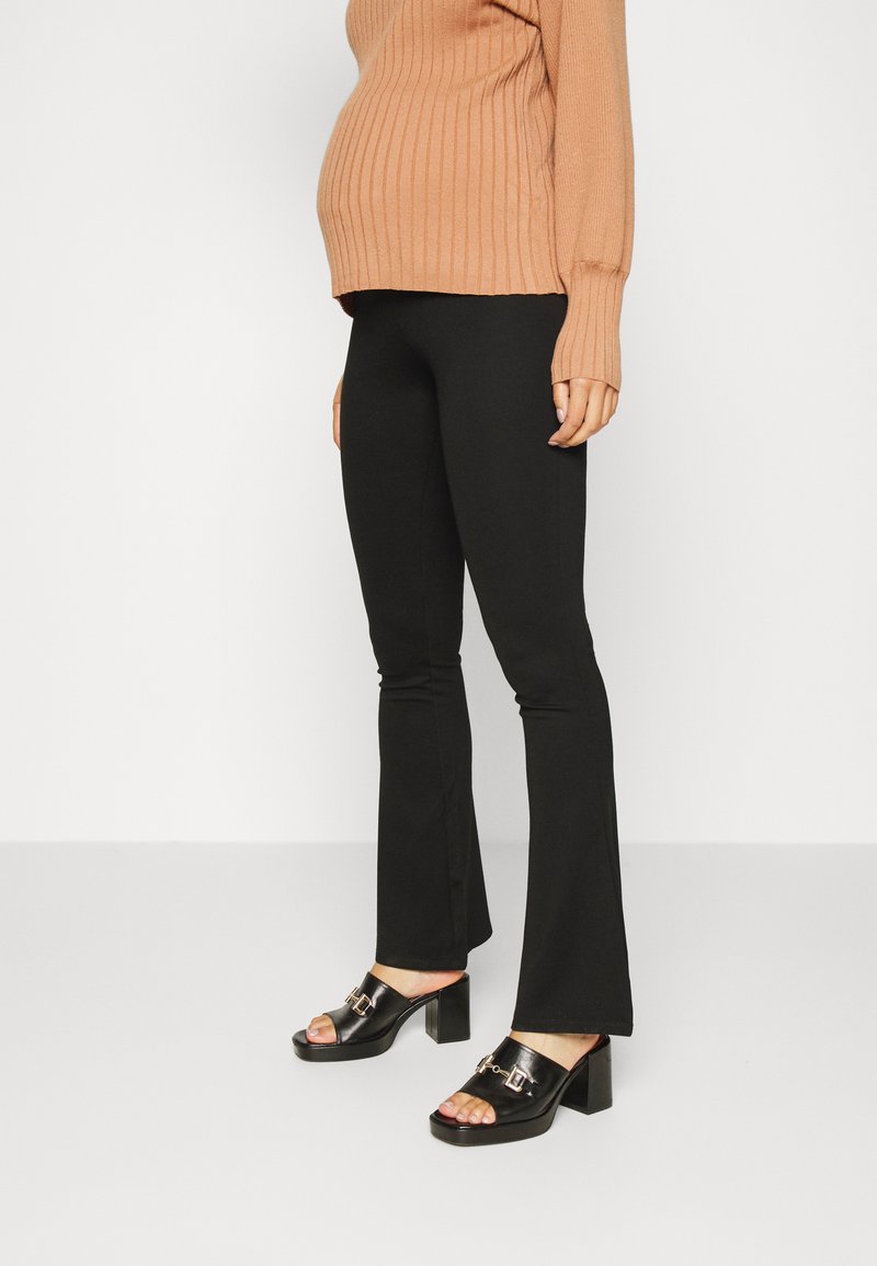 Cotton On Maternity PULL ON FLARE PANT Stoffhose black/schwarz