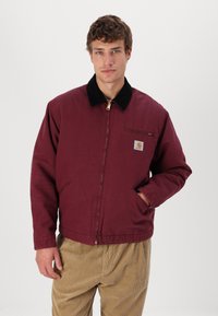 Carhartt WIP DETROIT JACKET - Zimska jakna - malbec/black aged
