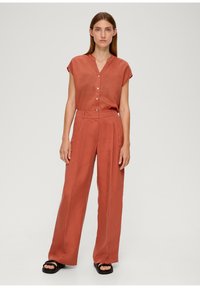 s.Oliver BLACK LABEL Broek - terrakotta