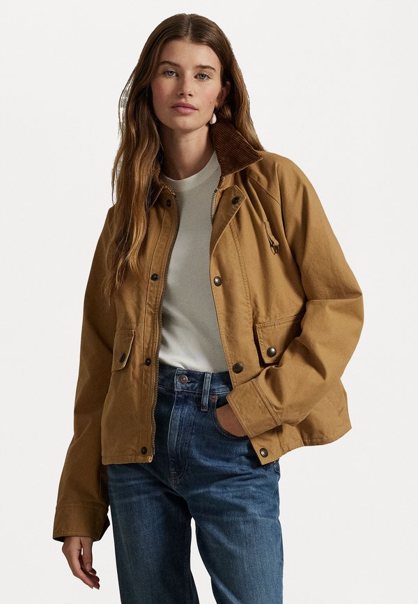 CROPPED UTILITY JACKET - Summer jacket - berkshire tan