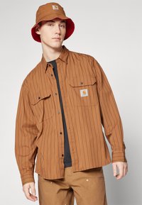 Carhartt WIP ORLEAN SHIRT - Srajca - orlean/hamilton brown/black