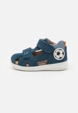 BUMBLEBEE UNISEX - Baby shoes - blau/orange
