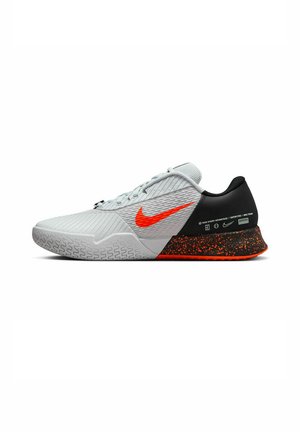 Road running shoes - pure platinum black hyper crimson white