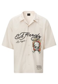 Ed Hardy FLAMES CAMP  - Shirt - ecru