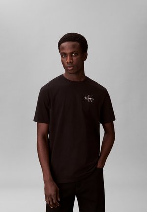 Calvin Klein Jeans CLASSIC MICRO MONOLOGO 2 PACK - T-Shirt basic - black/bright white