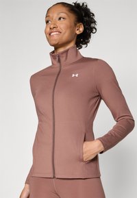 Under Armour MOTION JACKET - Veste de survêtement - sierra taupe/white