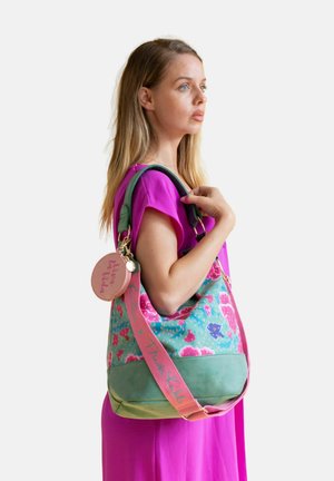 Fritzi aus Preußen, FK IZZY07 LIMITED FLOWER CANVAS FLOWER GREEN - Handbag - grün