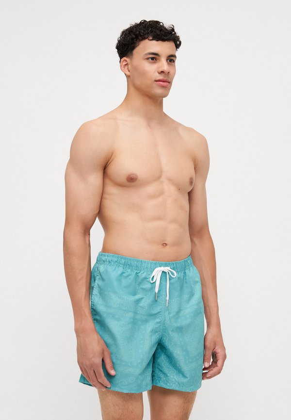TONAL BANDANA PRINTED SWIM TRUNKS - Swimming trunks - teal4