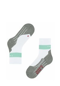 FALKE RU COMPRESSION STABILIZING RUNNING LIGHT CUSHIONING - Sportsocken - white