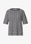 T-SHIRT WITH ROUND NECK AND ALL-OVER-PRINT - T-shirt imprimé - deep blue