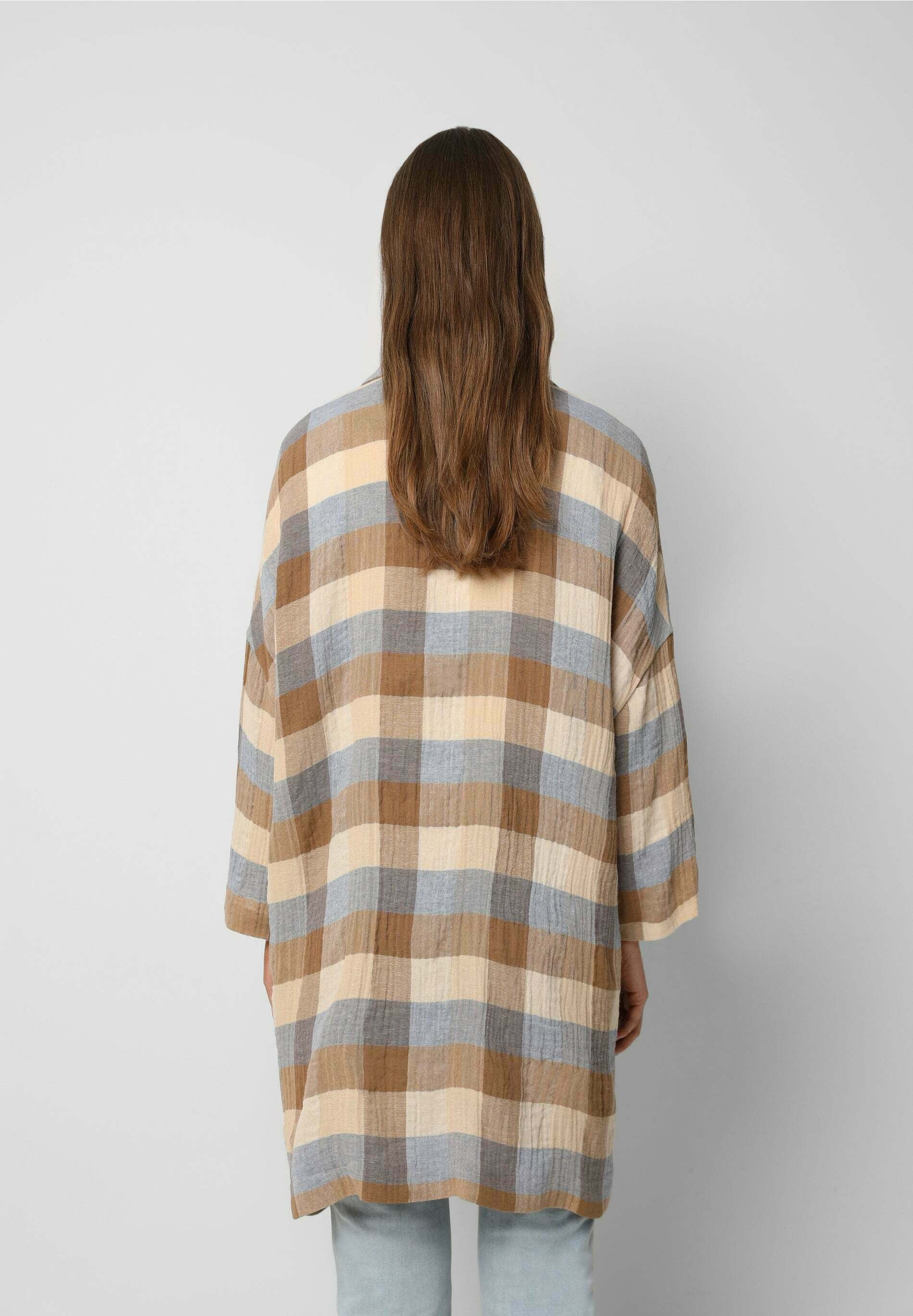 Scalpers AVA - Abrigo corto - blue check/azul - Zalando.es