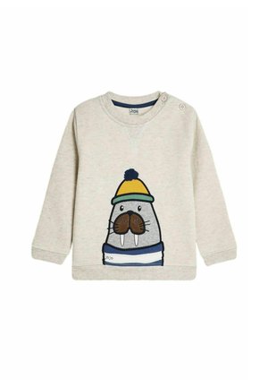 JoJo Maman Bébé WALRUS APPLIQUE  REGULAR FIT - Felpa - natural