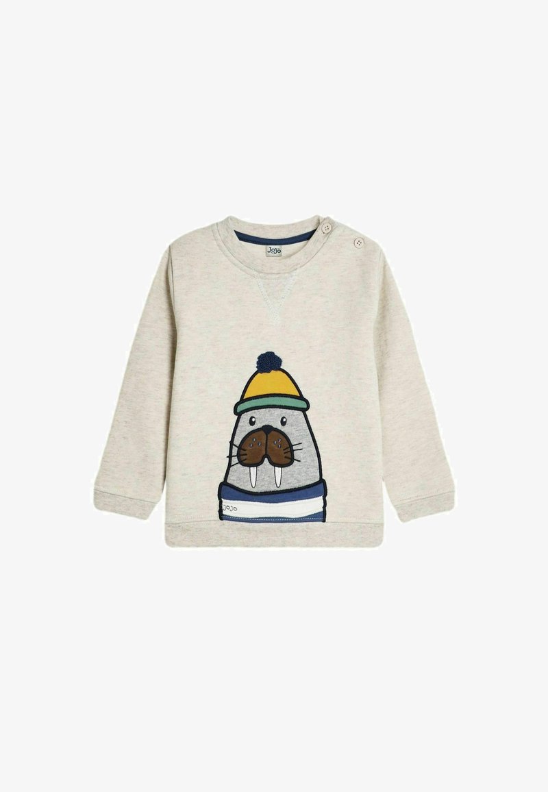 JoJo Maman Bébé WALRUS APPLIQUE REGULAR FIT - Sportinis megztinis - natural