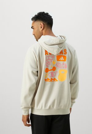 HOODIE - Hættetrøje - beige/multicolor