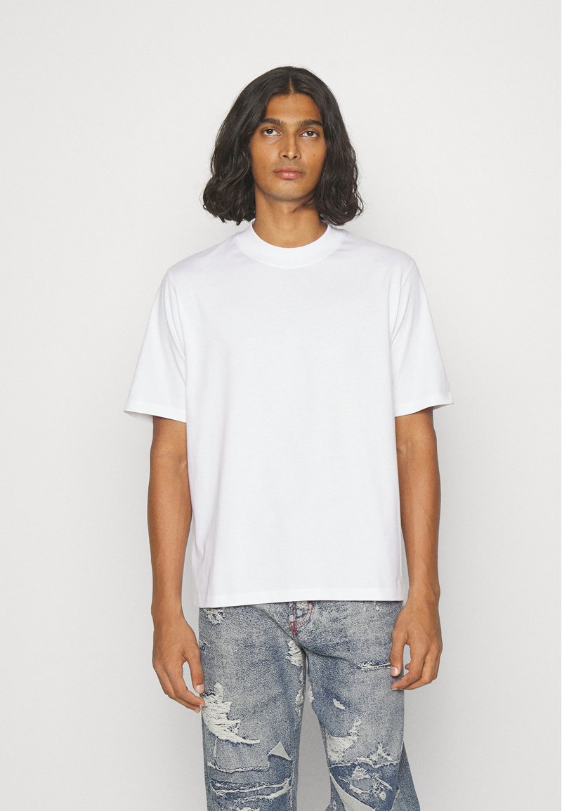 Rotholz BIG COLLAR TSHIRT Basic Tshirt white Zalando.ie