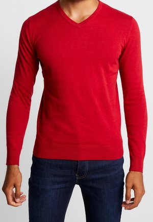 Strickpullover - red