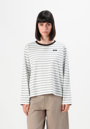 ESSENTIAL LOGO STRIPE LONG SLEEVE - Top s dlhým rukávom - black/fresh white