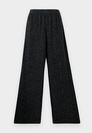 Marimekko OANET PIIRTO UNIKKO - Trousers - black/dark grey