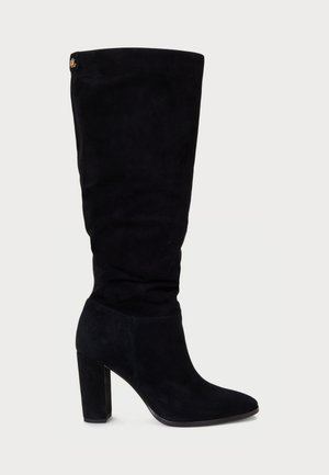 ARTIZAN SUEDE TALL BOOT - High heeled boots - black