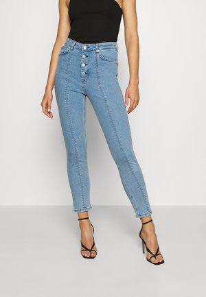 Skinny-Farkut - light-blue denim