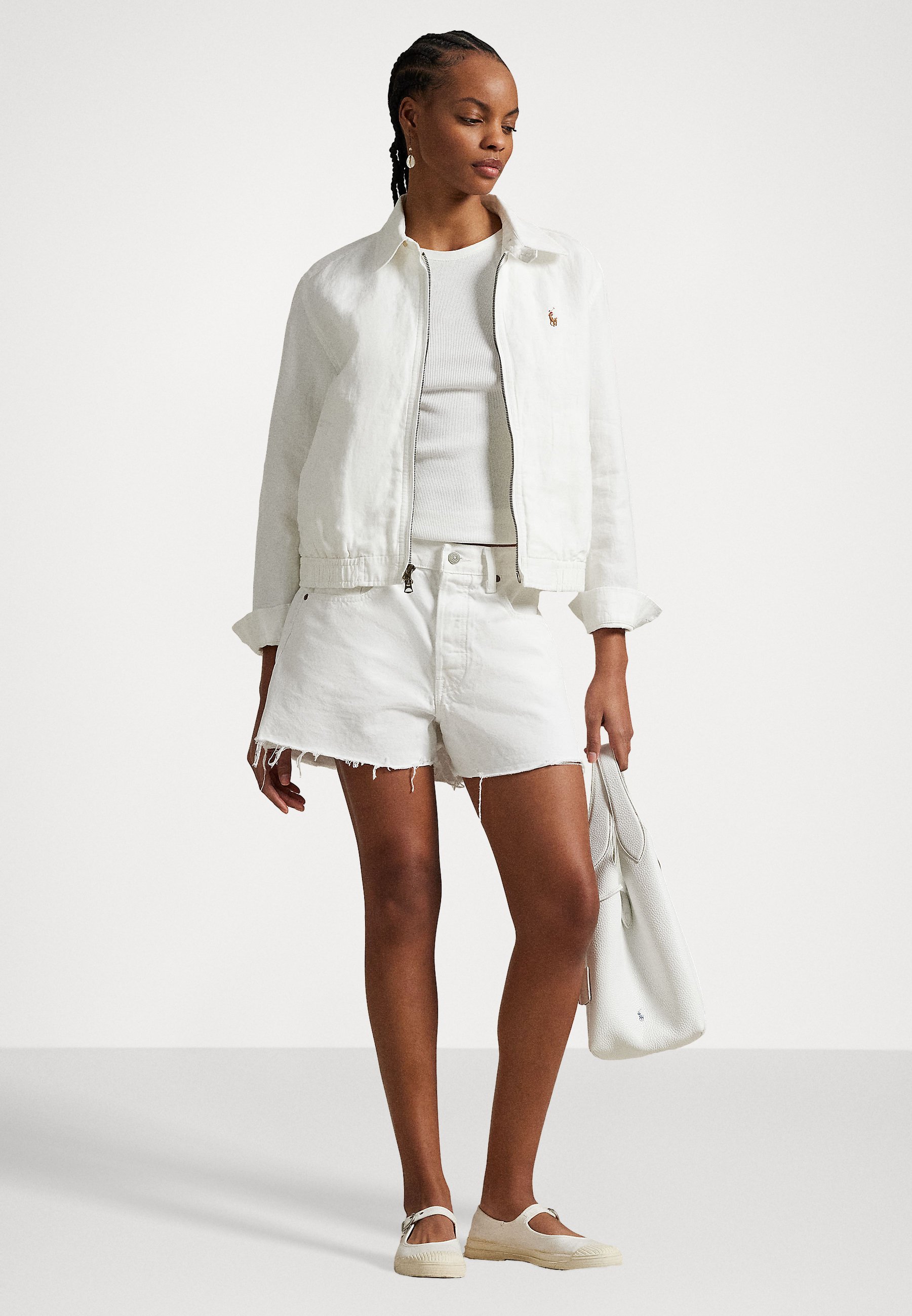 Polo Ralph Lauren LINEN WINDBREAKER - Summer jacket - white - Zalando