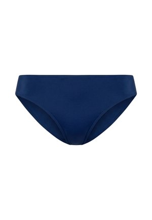 Tengerészkék női bikinialsó varrásmentes szegélyekkel és sima, rugalmas anyagból.