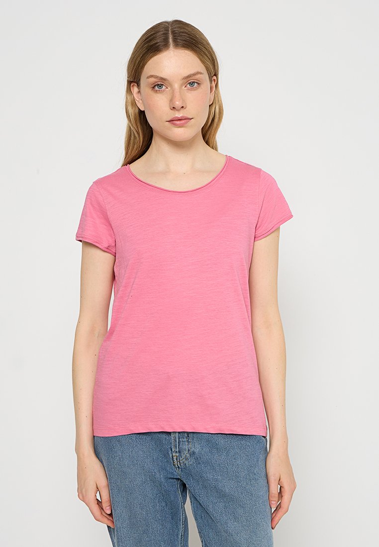 Tom Tailor T-shirt basic donkerroze