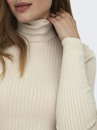 ONLY ONLKAROL ROLL NECK - Svetr - pumice stone