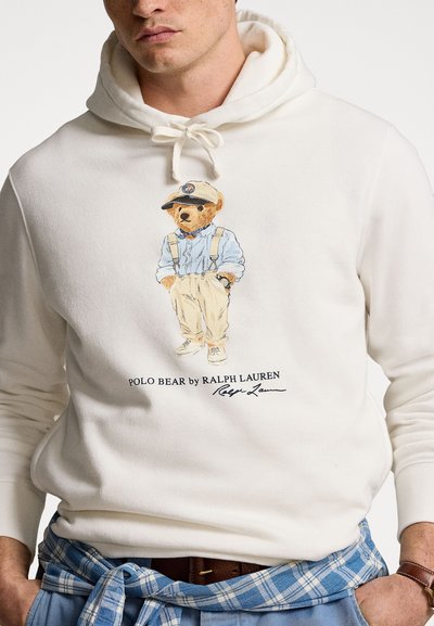 Polo Ralph Lauren LONG SLEEVE - Pulover s kapuco - white