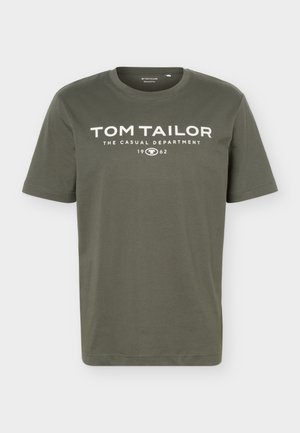TOM TAILOR, T-shirt con stampa - deep leaf green
