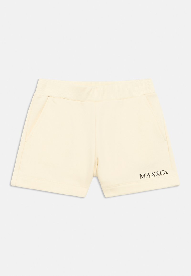 Κίτρινα βαμβακερά σορτς με ελαστική μέση και δύο πλαϊνές τσέπες. Διαθέτουν λογότυπο με σκούρο τύπωμα στο αριστερό πόδι.