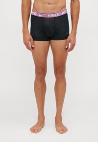 Nike Underwear TRUNK 3 PACK - Boxer aderenti - black/oil green/plum dust/light silver
