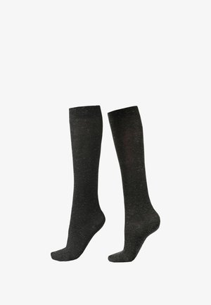 GLITTER - Calcetines hasta la rodilla - black