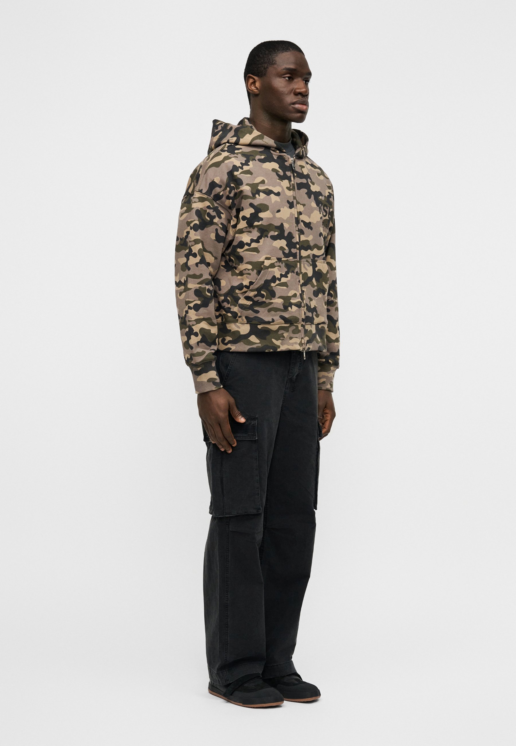 Polo Ralph Lauren CAMO DOUBLE-KNIT HOODIE - Zip-up sweatshirt
