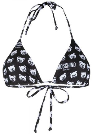 MOSCHINO, MOTIVO TEDDY BEAR - Bikini pezzo sopra - black white