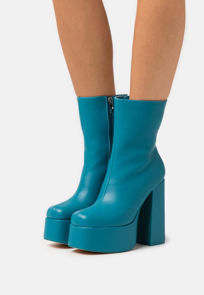 Koi Footwear LEXUS PLATFORM HEELS Bottines à talons hauts steel