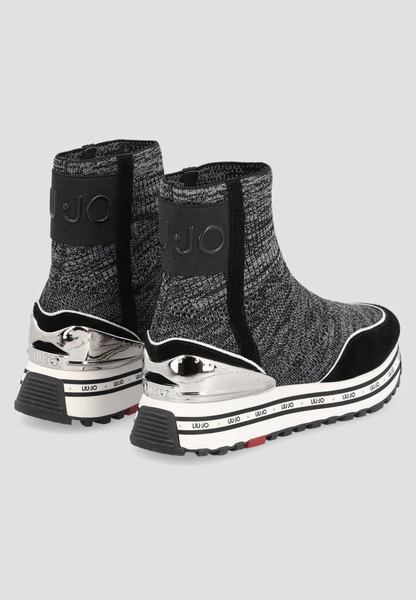 LIU JO Sneakers hoog - black/grey/white/Zwart - Zalando.be