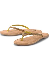 Tamaris SNAKE - T-bar sandals - gelb