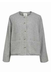 OBJPISA SHORT JACKET  - Allvädersjacka - light grey melange