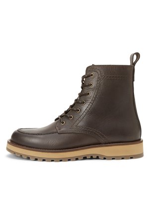 Schnürstiefelette - dark brown