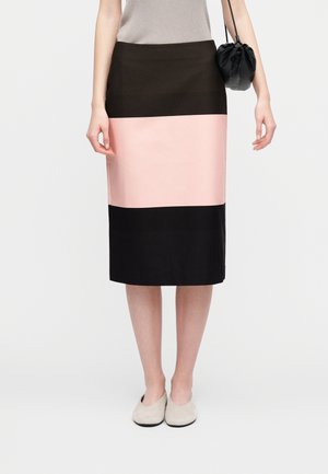 SIMPSAKKA HENNIKA SKIRT - Puzdrová sukňa - dark brown/light pink/brown