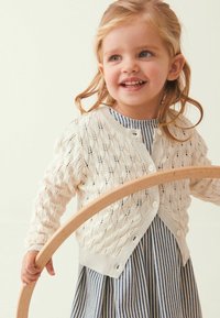 Next POINTELLE  REGULAR FIT - Kardigán - white