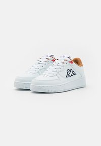 Kappa UNISEX - Sportcipő - white/brown/red