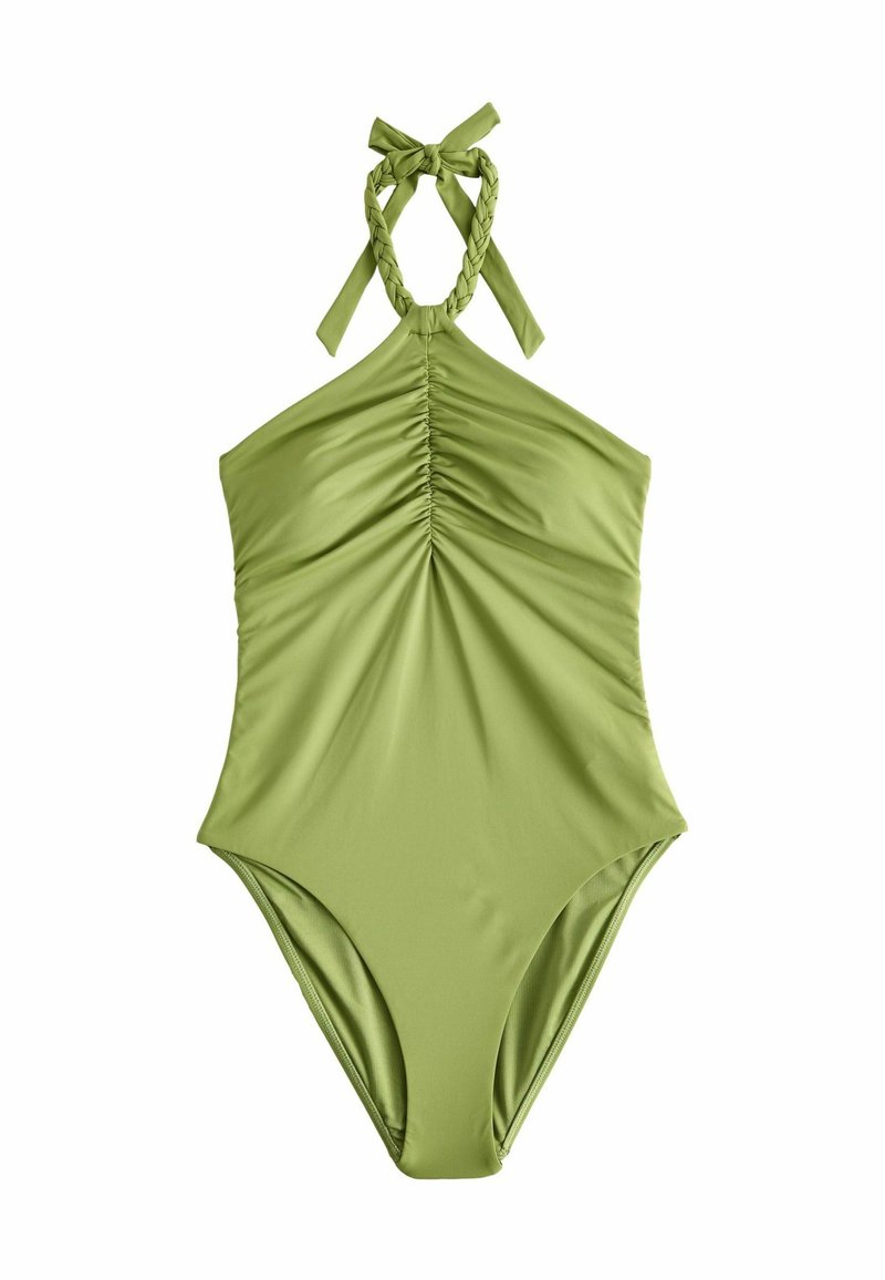 Mint Velvet TUMMY CONTROL RUCHED FRONT - REGULAR FIT - Fürdőruha - olive green