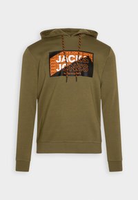 Jack & Jones - Felpa Con Cappuccio Nera Con Logo - Foto 9