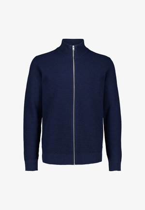 Lindbergh, LINDBERGH KNITTED ZIP CARDIGAN - Strickjacke - navy