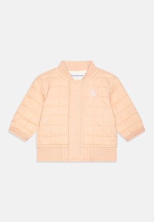 NEWBORN GRID UNISEX - Bomberjacka - pink sand