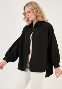 LELA Hemdbluse - black